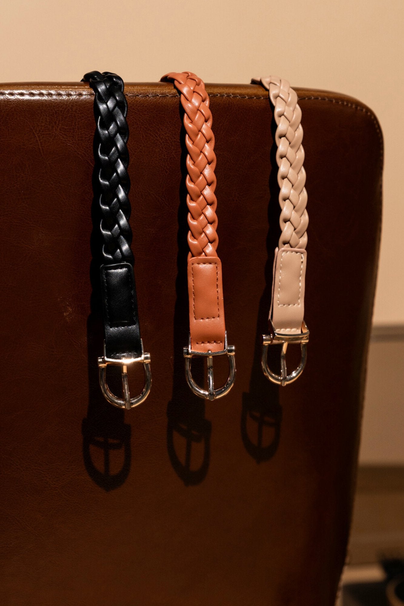 Everyday Woven Belt in Sand Clothing Holley Girl 