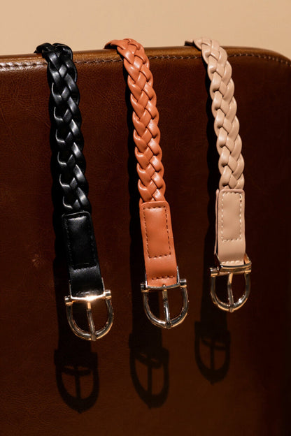 Everyday Woven Belt in Camel Clothing Holley Girl 