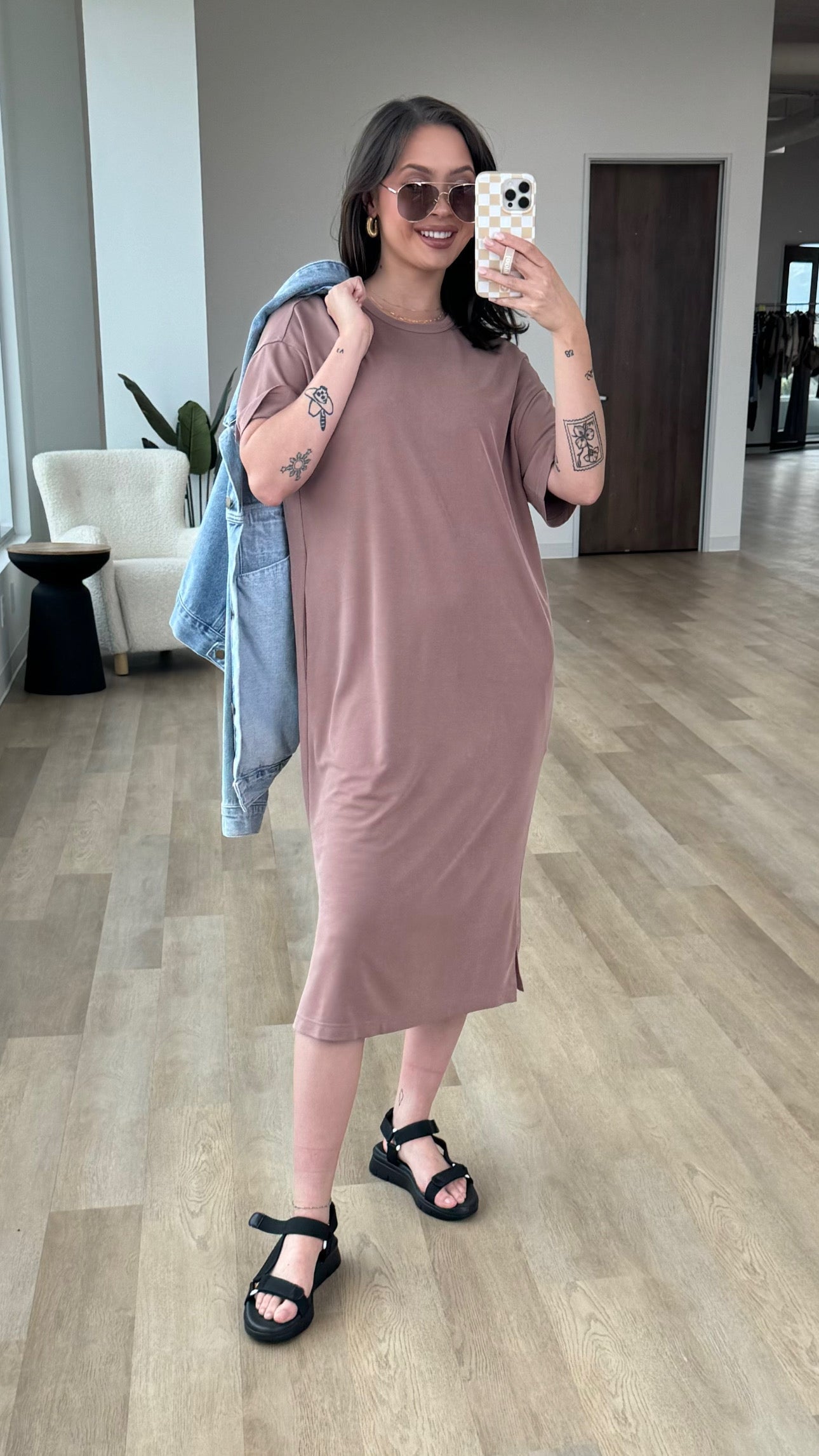 maeve clothing dress Maeve Bettina Cotton Midi Shirtdress