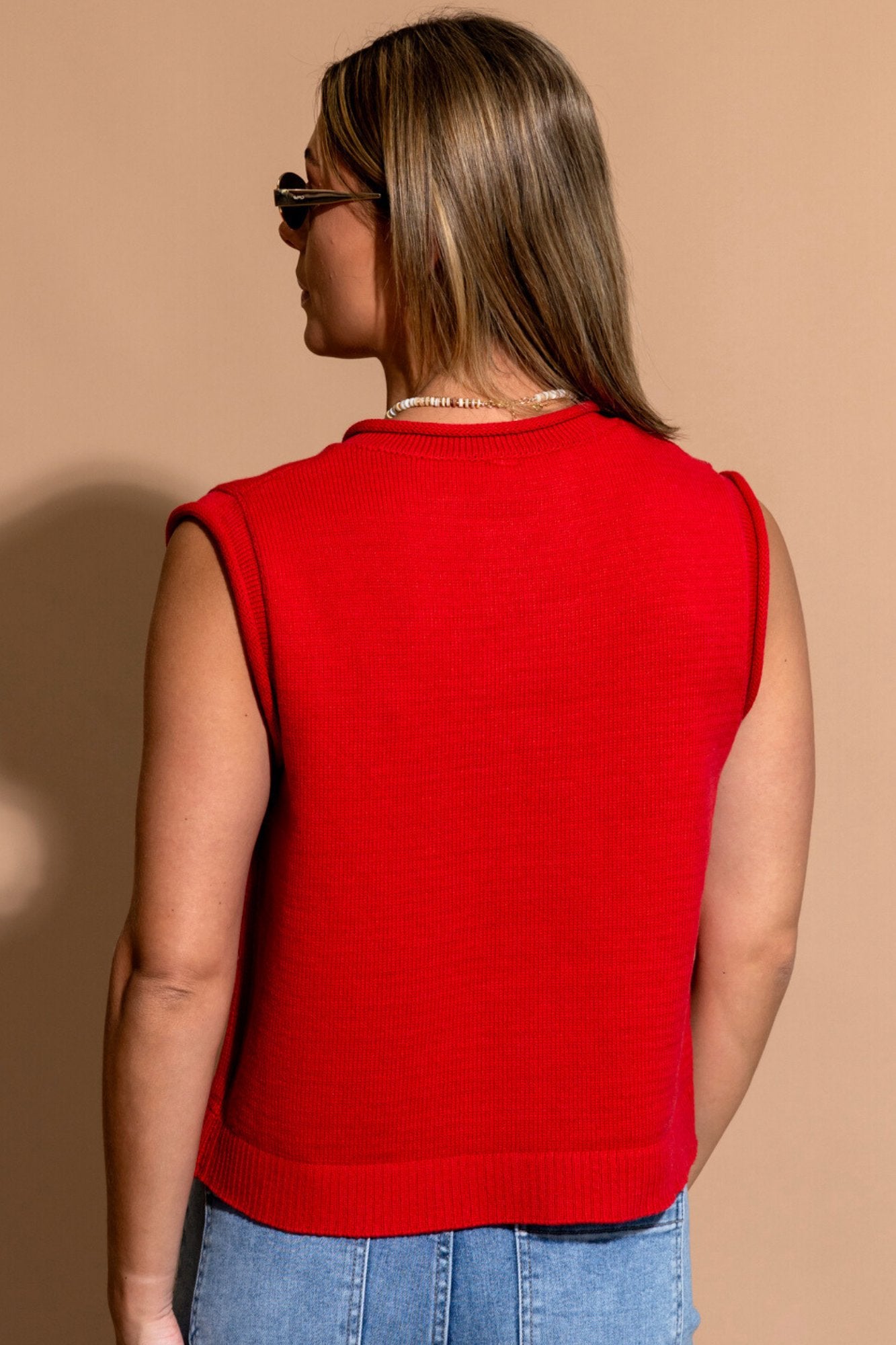 Roman Vest in Cherry Clothing Holley Girl 