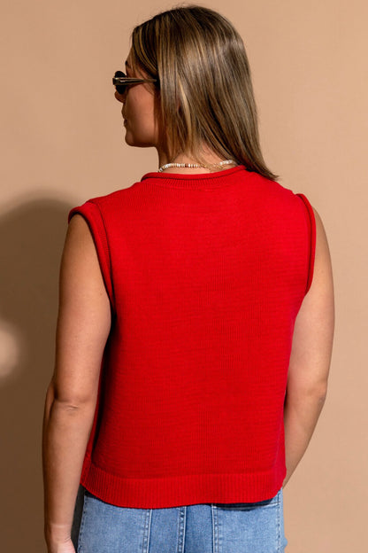 Roman Vest in Cherry Clothing Holley Girl 