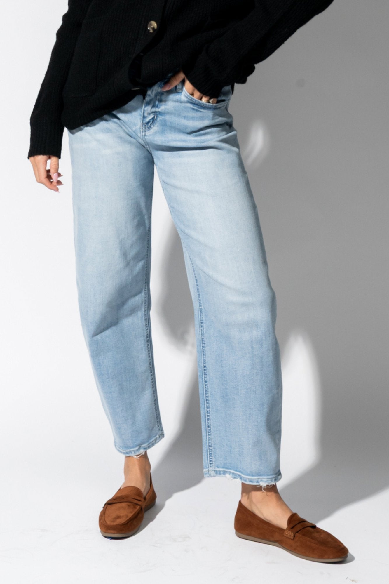 Midtown Barrel Jeans Clothing Holley Girl 