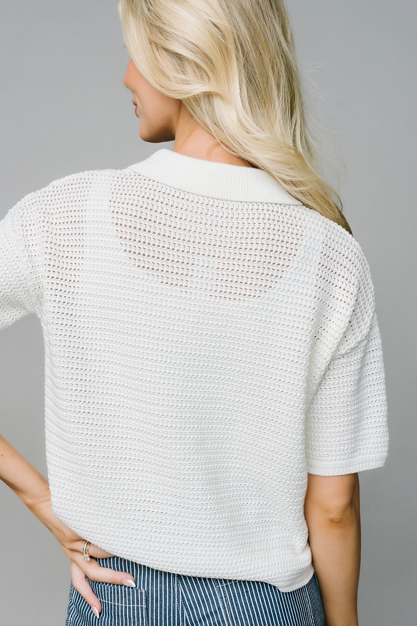 Summer Knit in White Clothing Holley Girl 