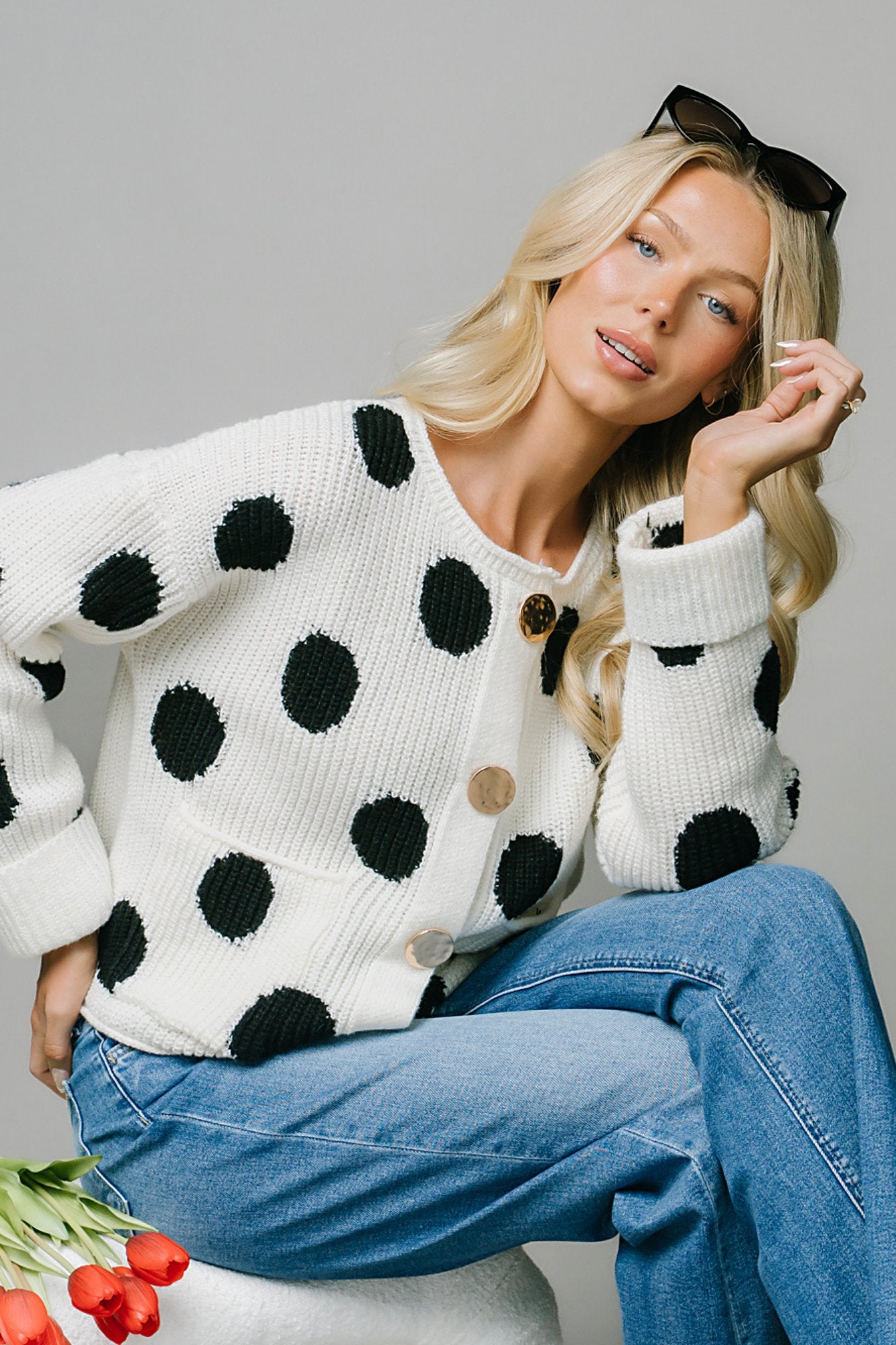 Dots of Fun Knit Clothing Holley Girl 