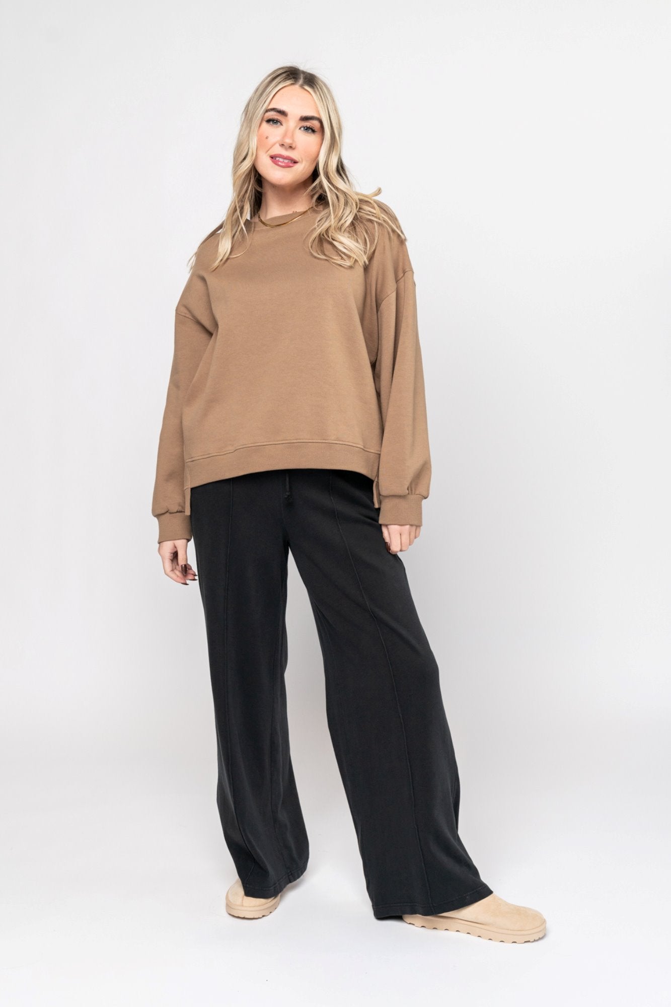 Merrick Pullover in Mocha (Small-XL) Holley Girl 