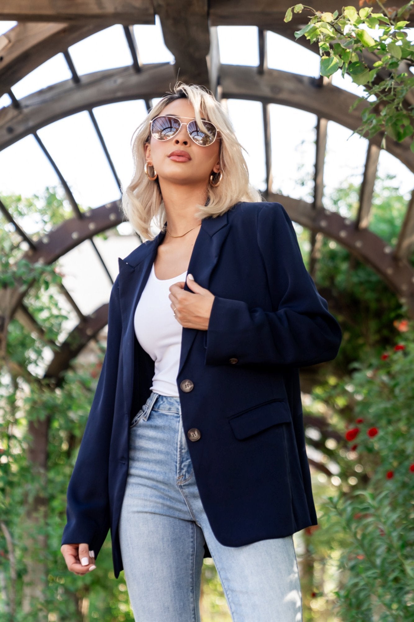 Jessie Blazer in Navy Clothing Holley Girl 