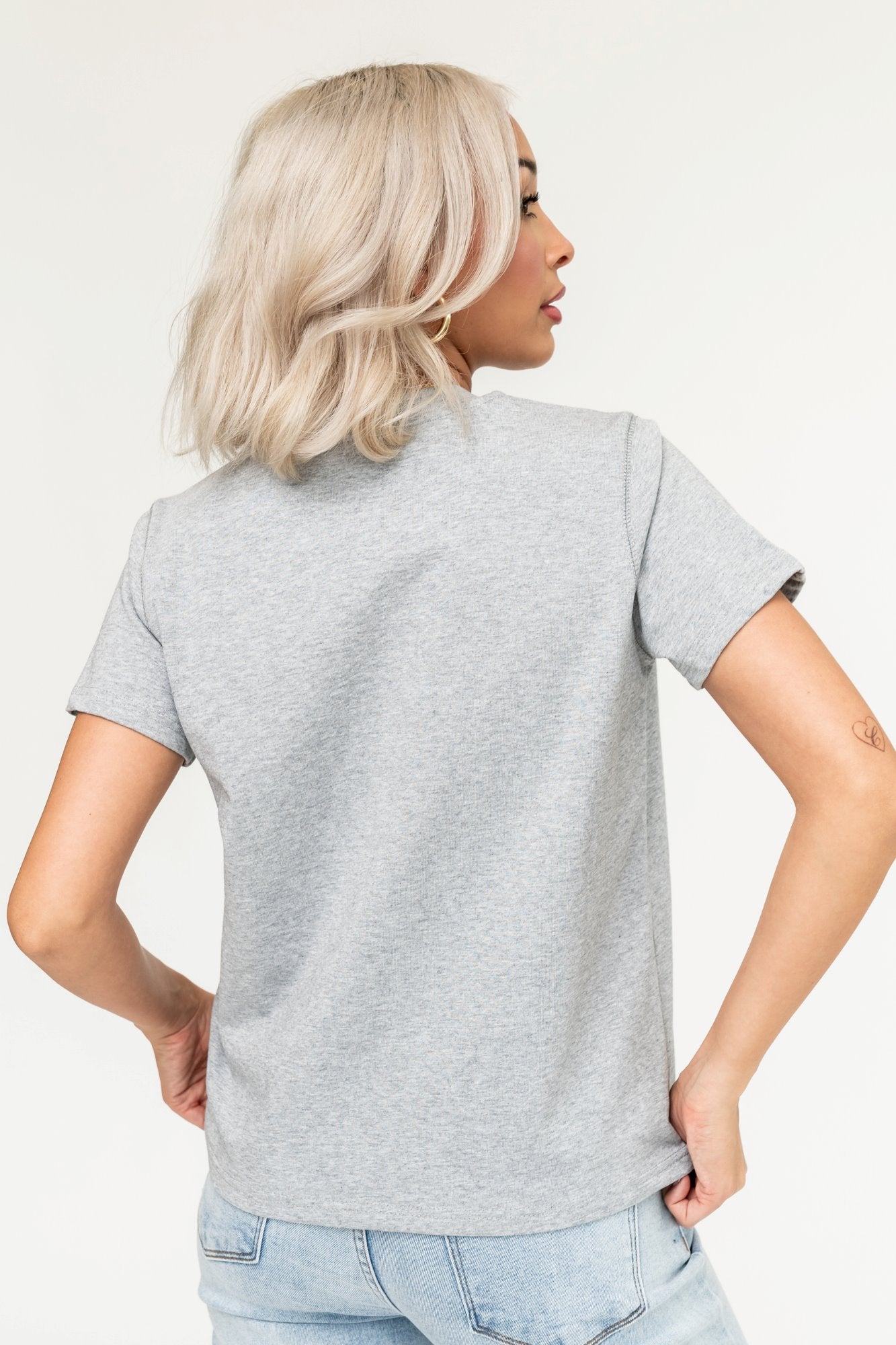 HOLLEY GIRL - Maddy Tee in Grey (Small - 3XL) Holley Girl 