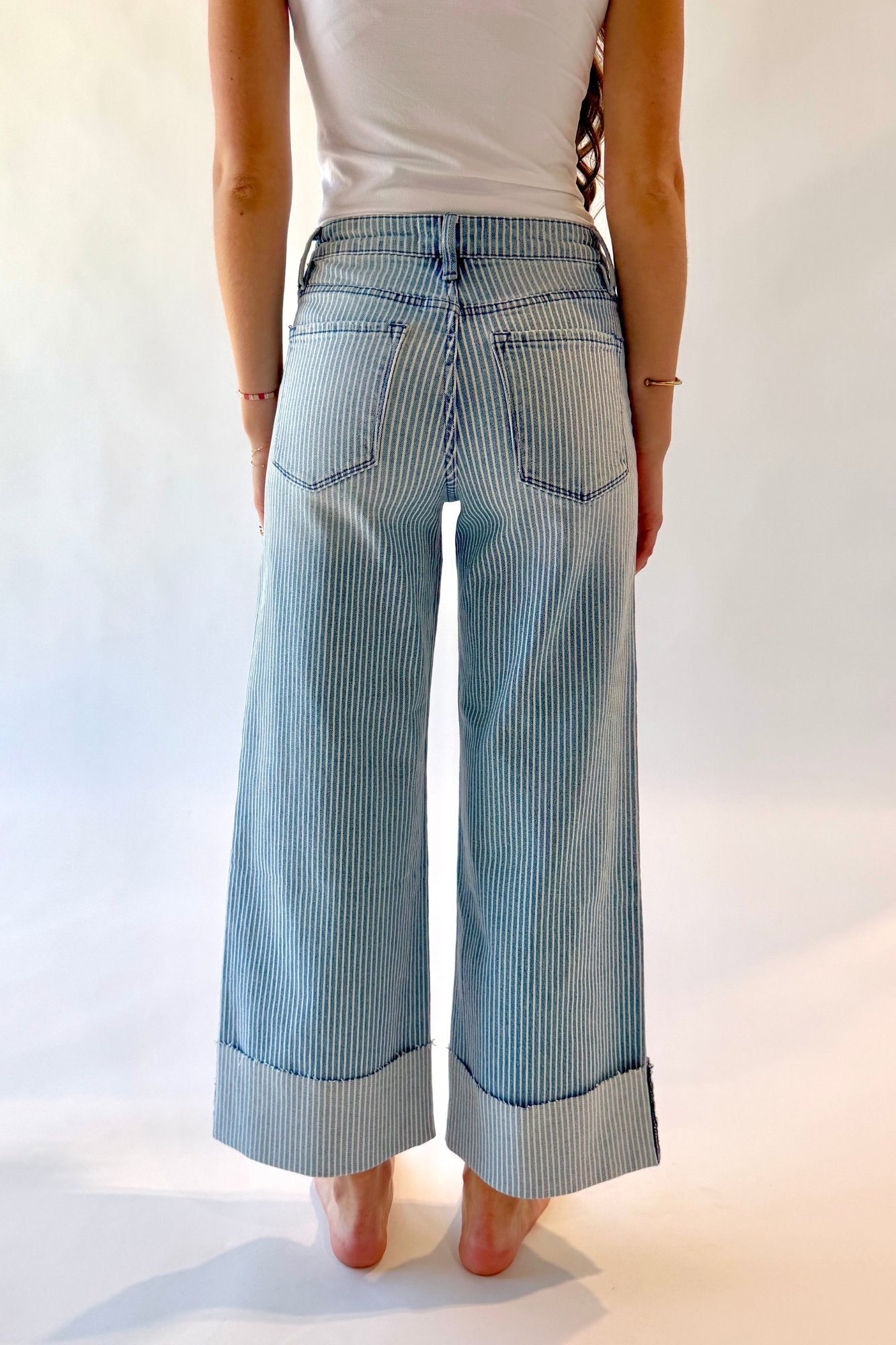 Beach House Wide Leg Crop Jeans Clothing Holley Girl 