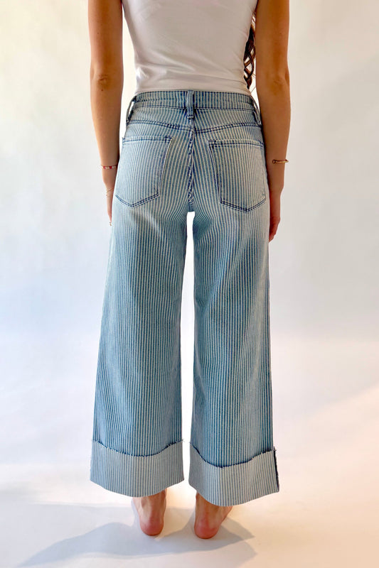 Beach House Wide Leg Crop Jeans Clothing Holley Girl 