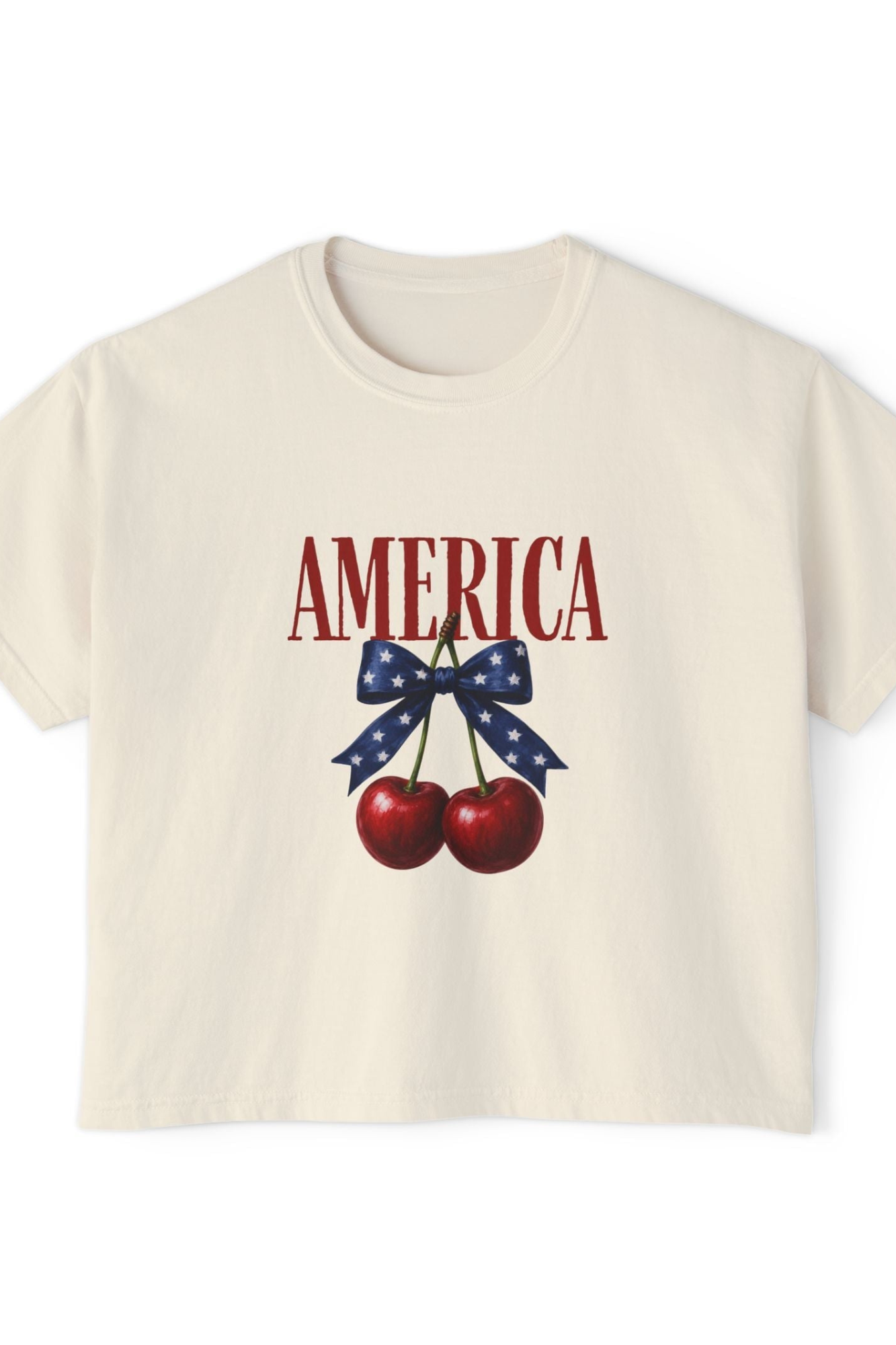 American Cherry Boxy Graphic Tee