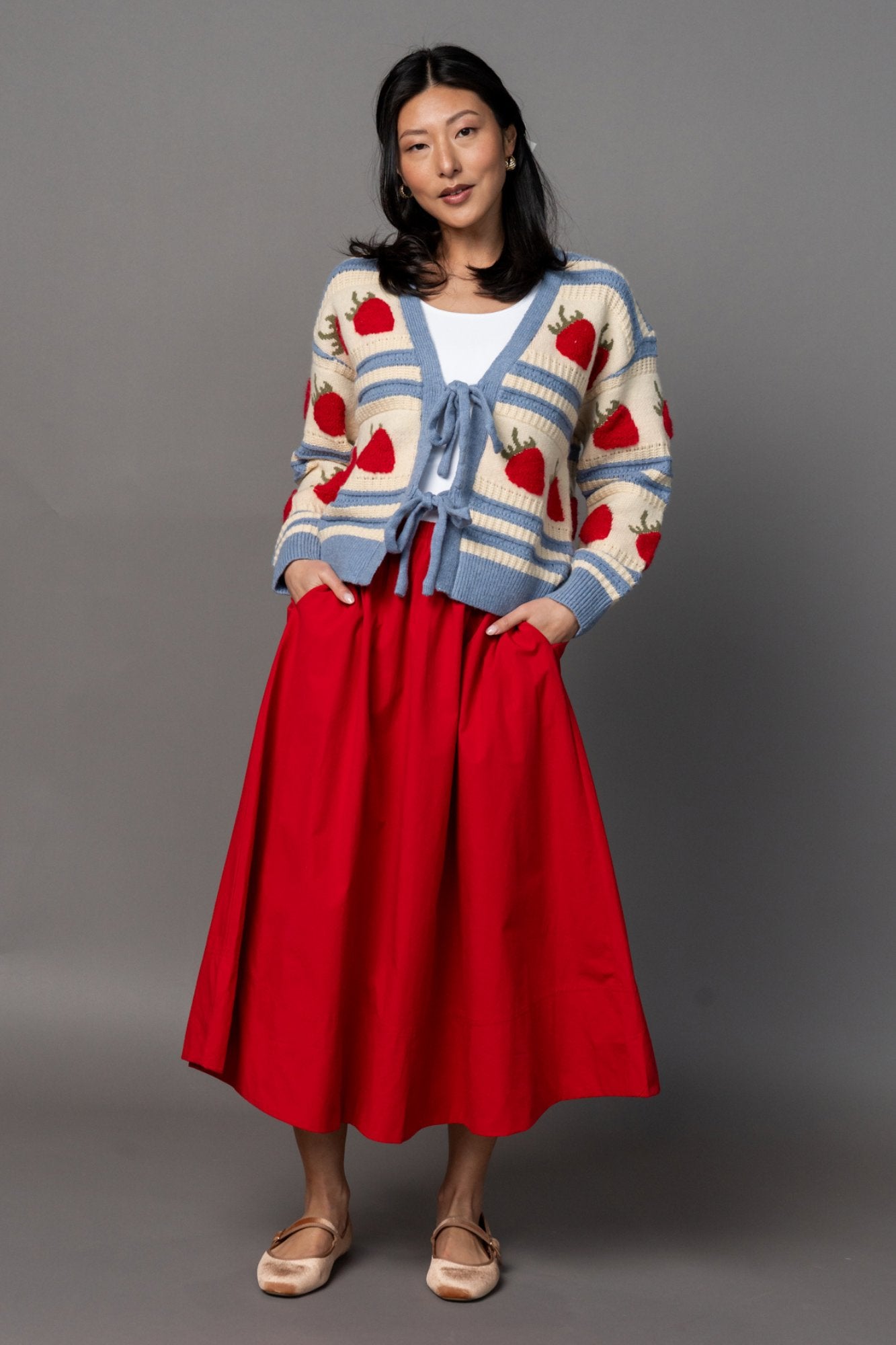 Berry Blue Cardigan Clothing Holley Girl 