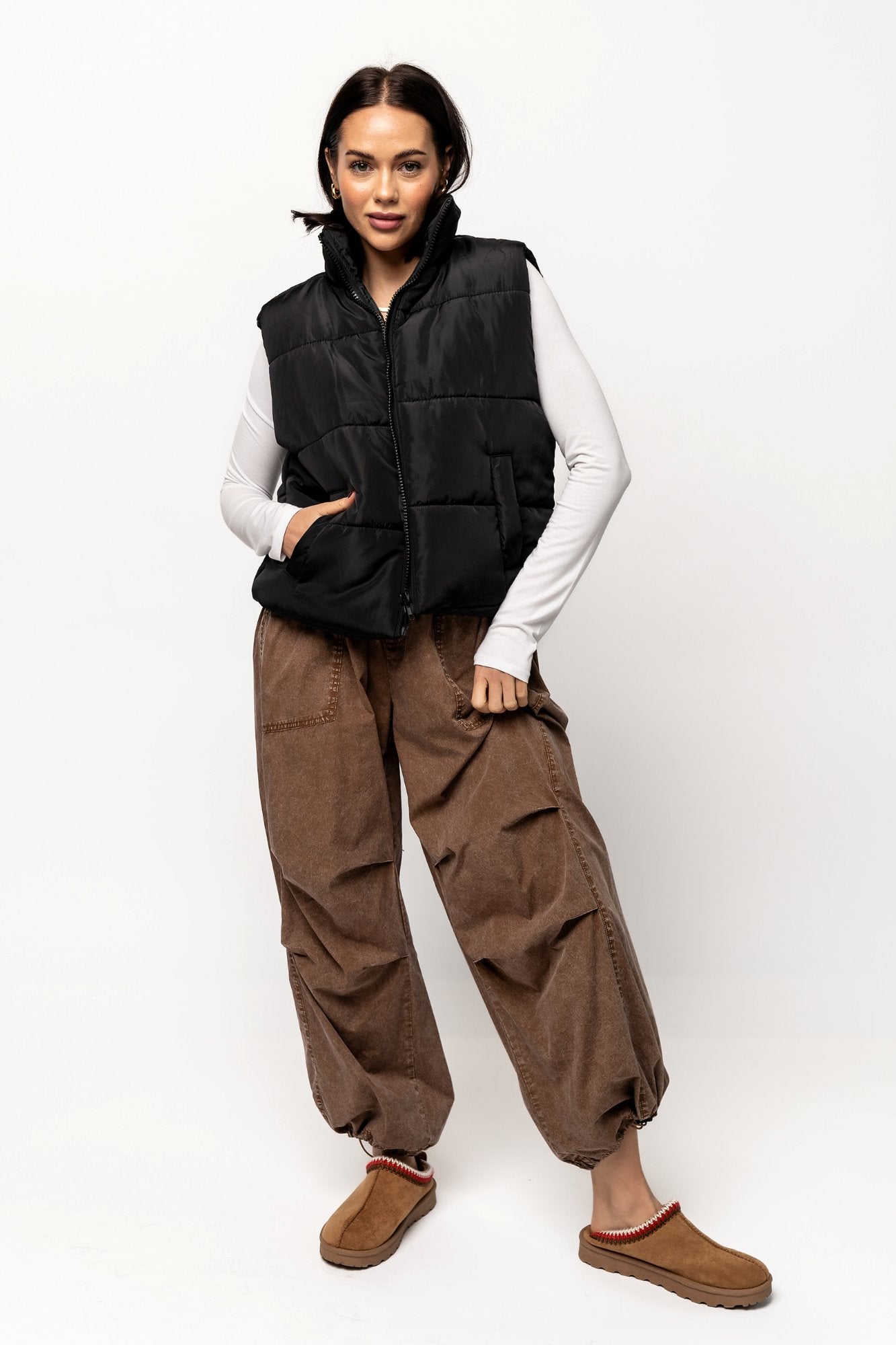 Jenner Pants in Brown Holley Girl 