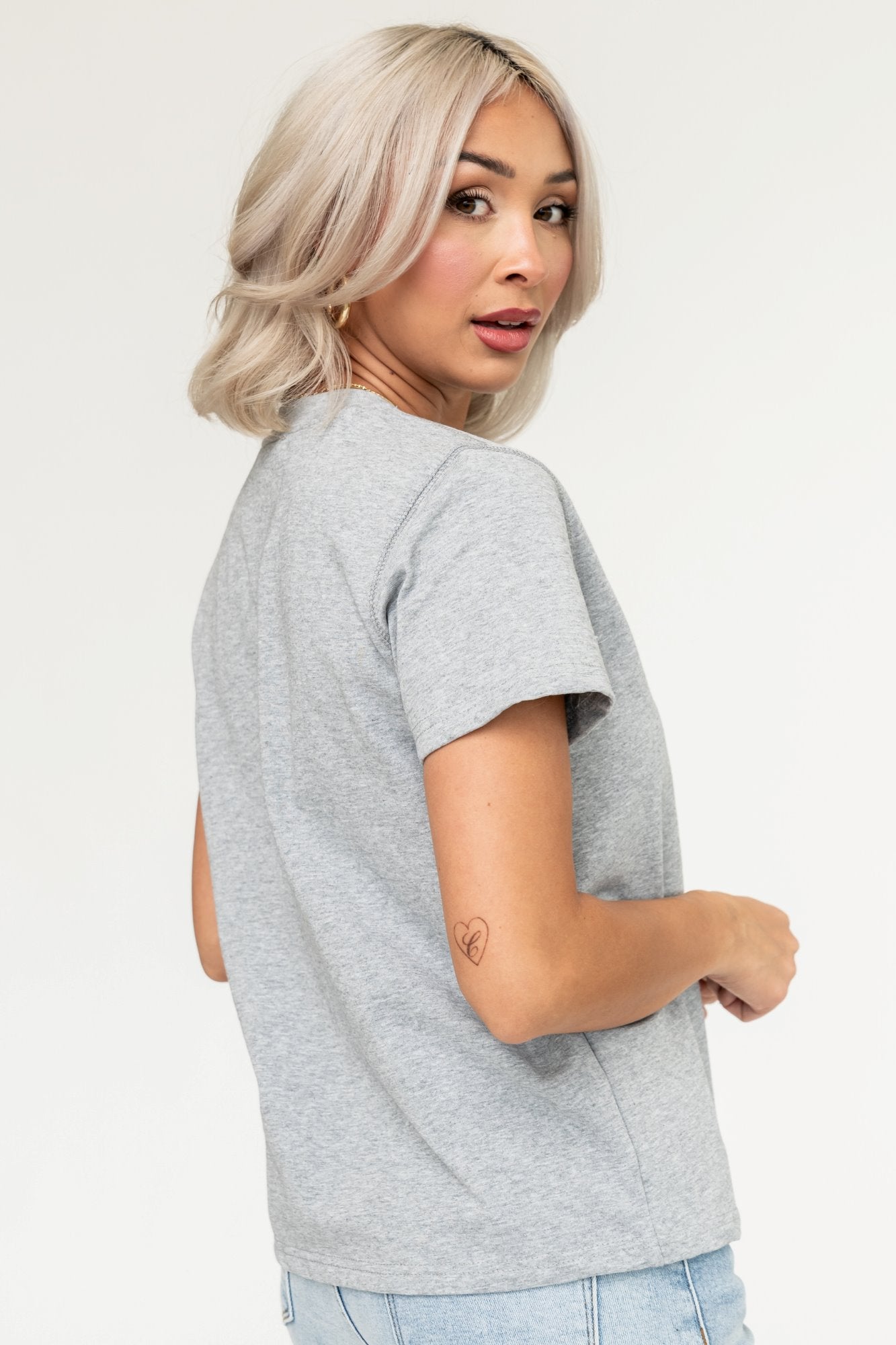 HOLLEY GIRL - Maddy Tee in Grey (Small - 3XL) Holley Girl 