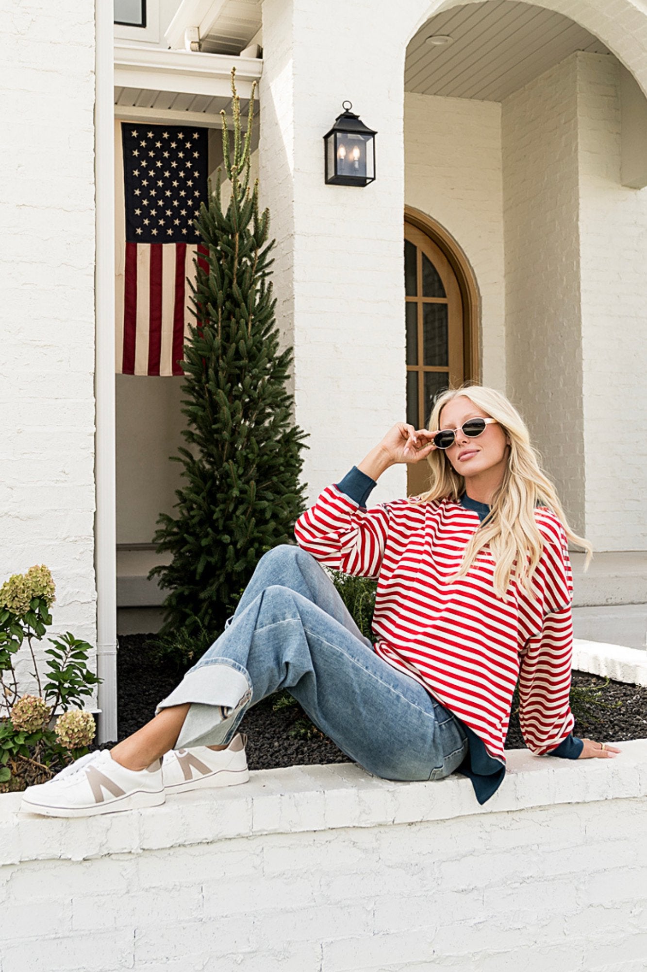 Cozy Pullover in Red Clothing Holley Girl 