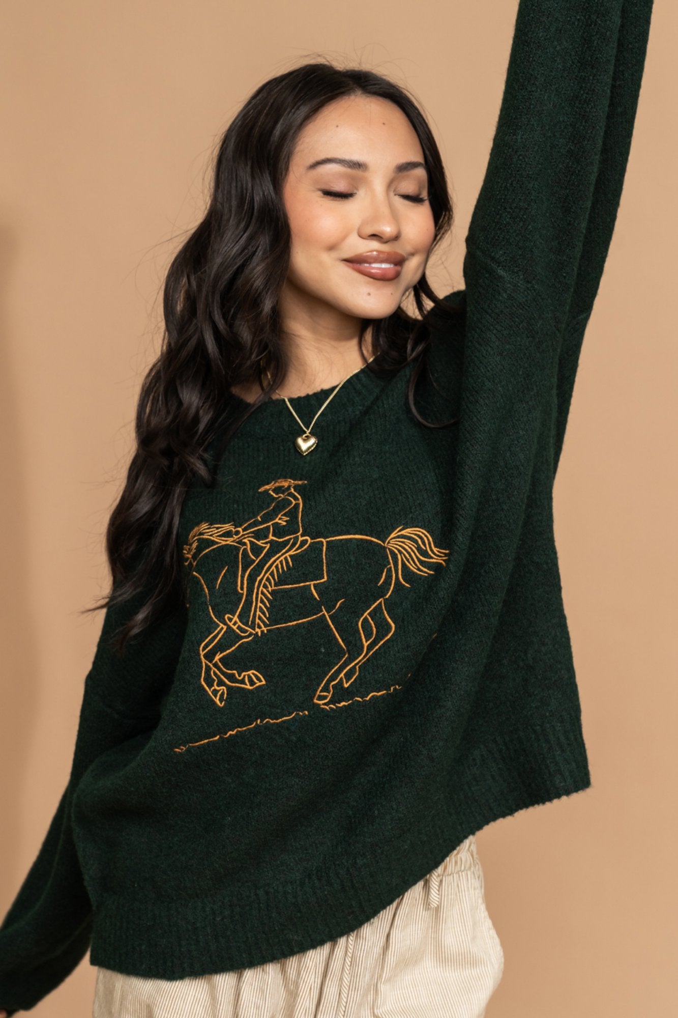Back in the Saddle Sweater Clothing Holley Girl 