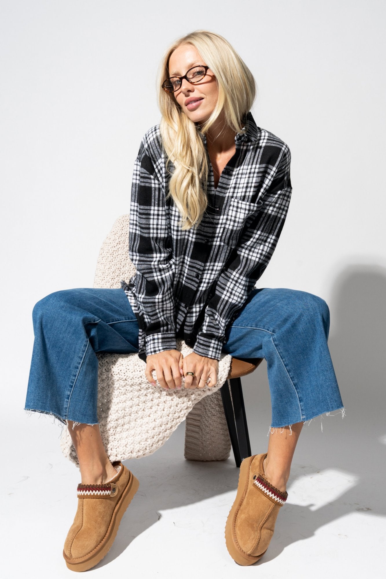 Bonfire Flannel in Black Clothing Holley Girl 