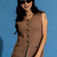 Monaco Top in Mocha Clothing Holley Girl 