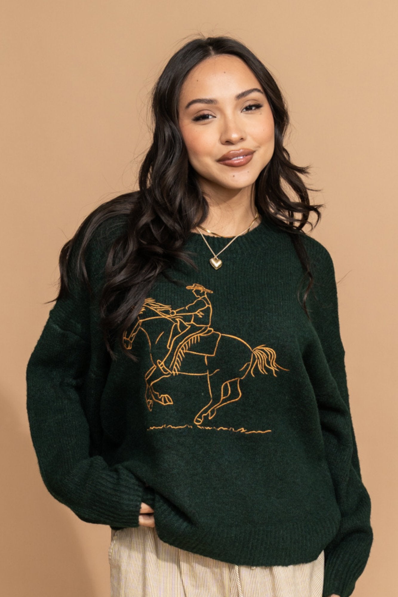 Back in the Saddle Sweater Clothing Holley Girl 