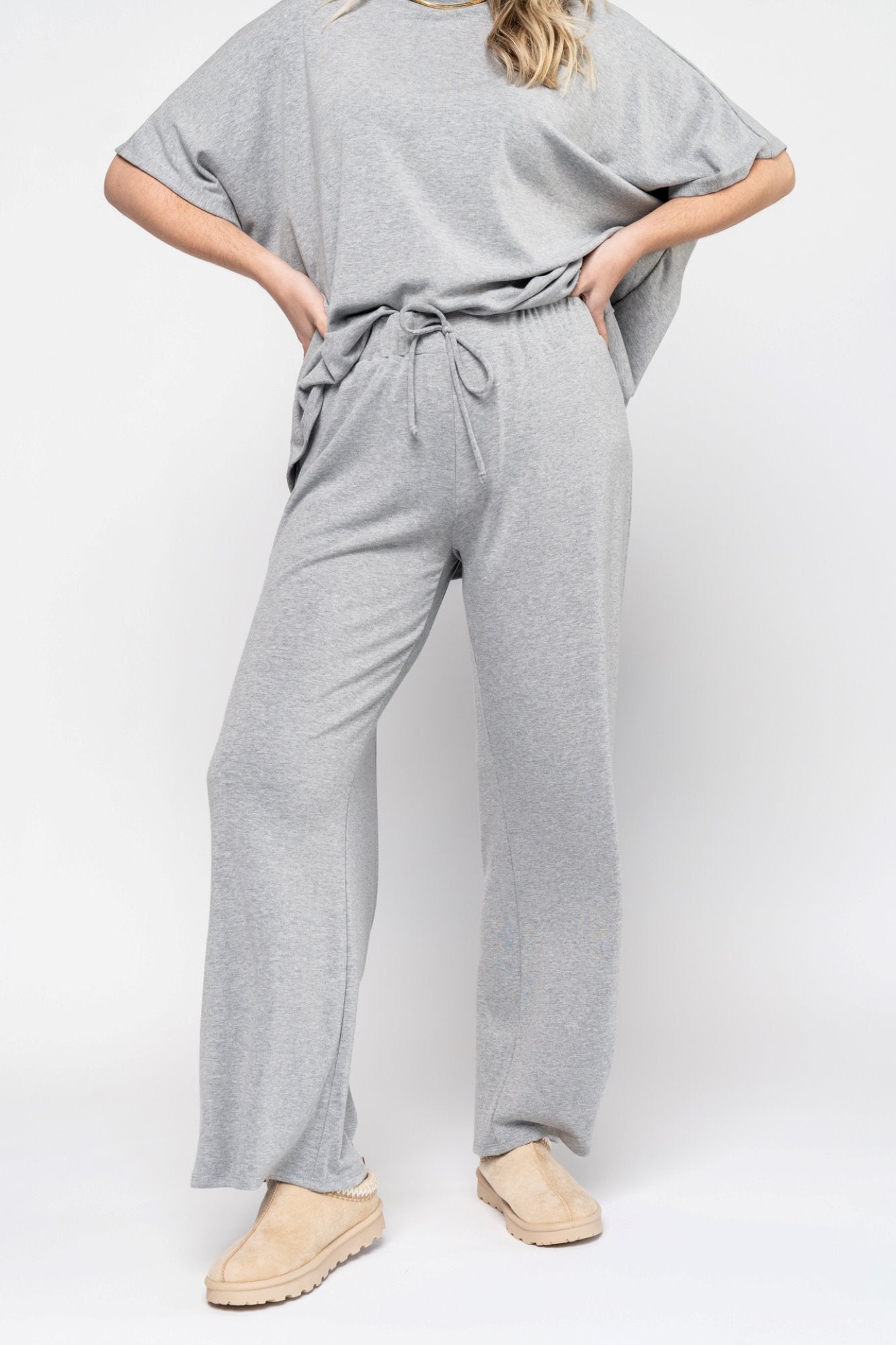 Travel Pant in Grey Holley Girl 