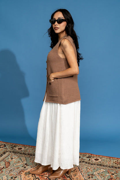 Monaco Top in Mocha Clothing Holley Girl 