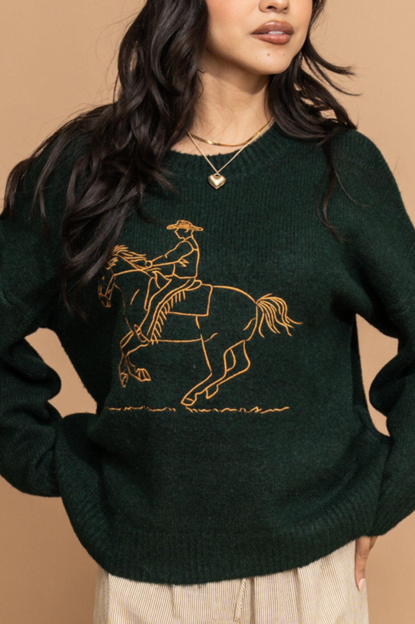 Back in the Saddle Sweater Clothing Holley Girl 