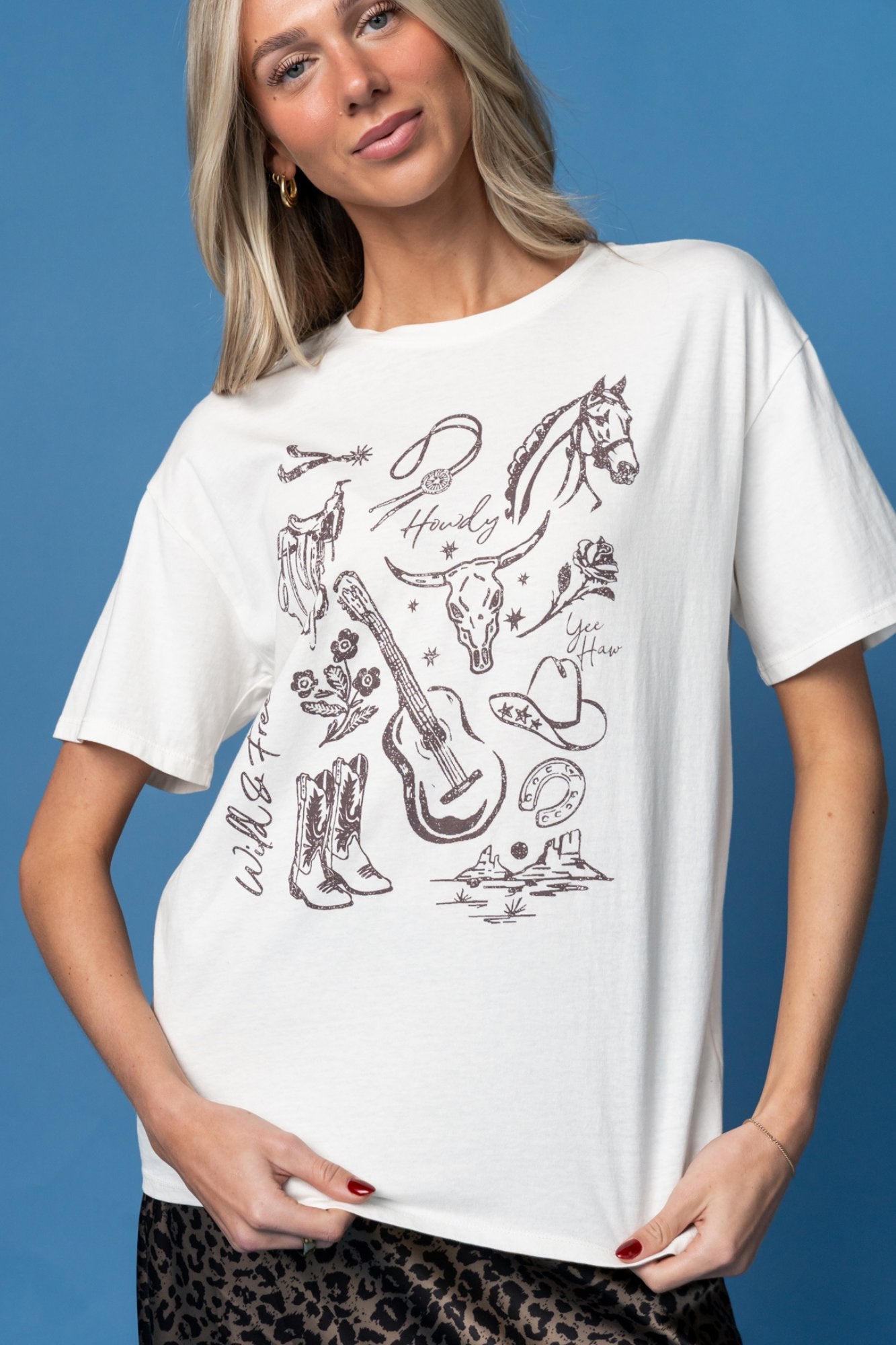 Wild & Free Graphic Tee Clothing Holley Girl 