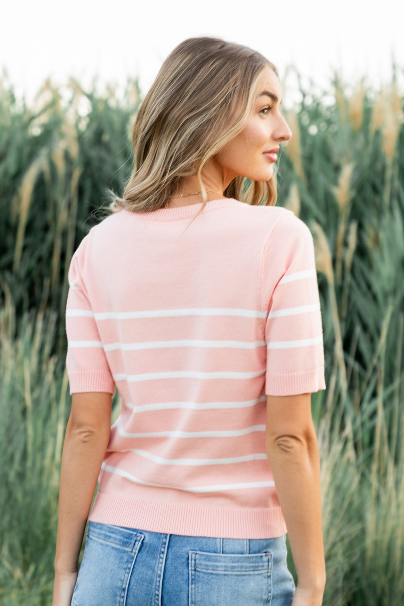 Finch Top in Peach Clothing Holley Girl 