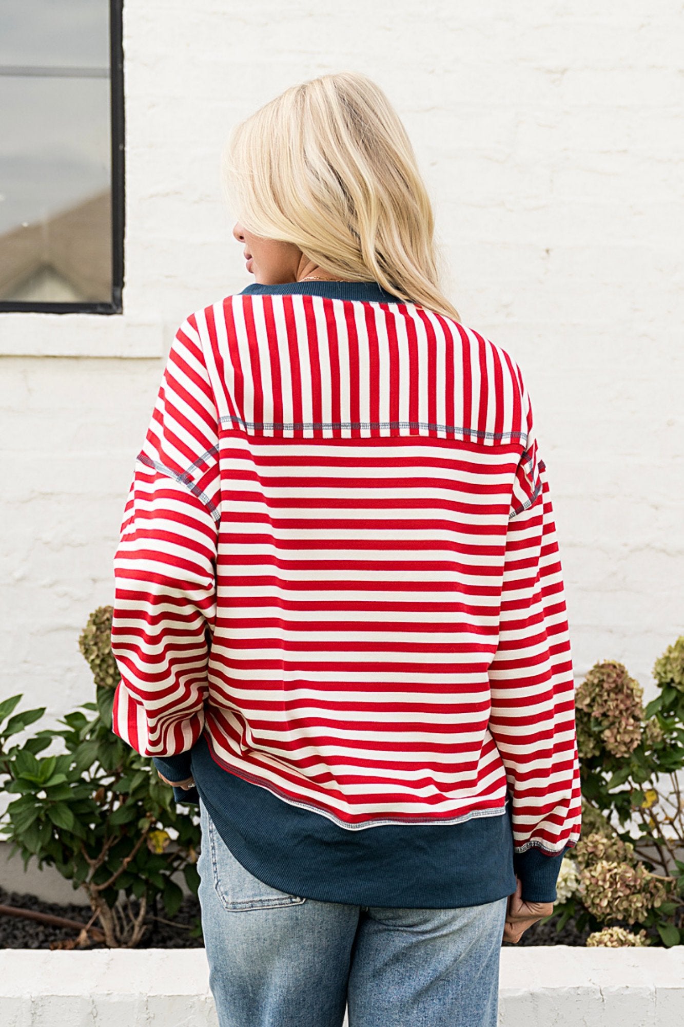 Cozy Pullover in Red Clothing Holley Girl 