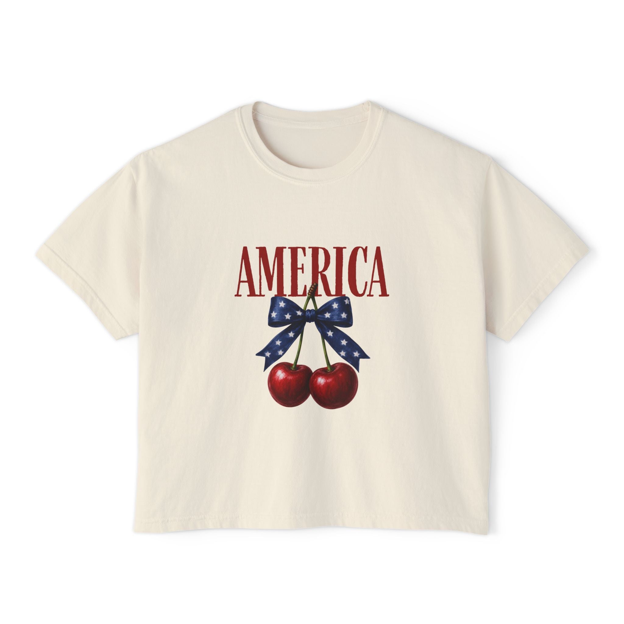 American Cherry -  Boxy Tee
