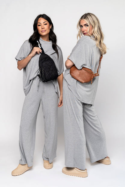 Travel Pant in Grey Holley Girl 