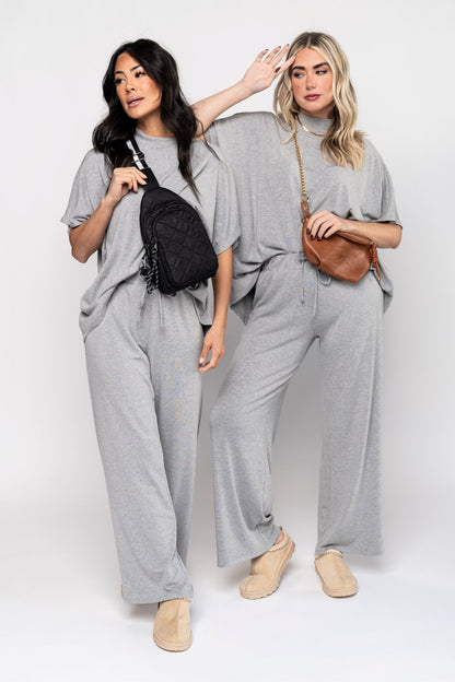 Travel Pant in Grey Holley Girl 
