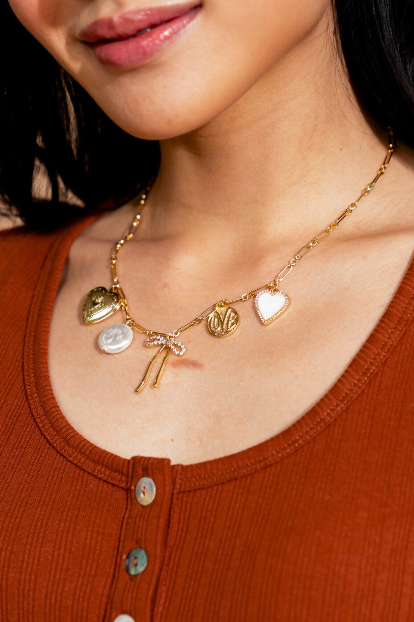 Whimsy Charm Necklace Clothing Holley Girl 