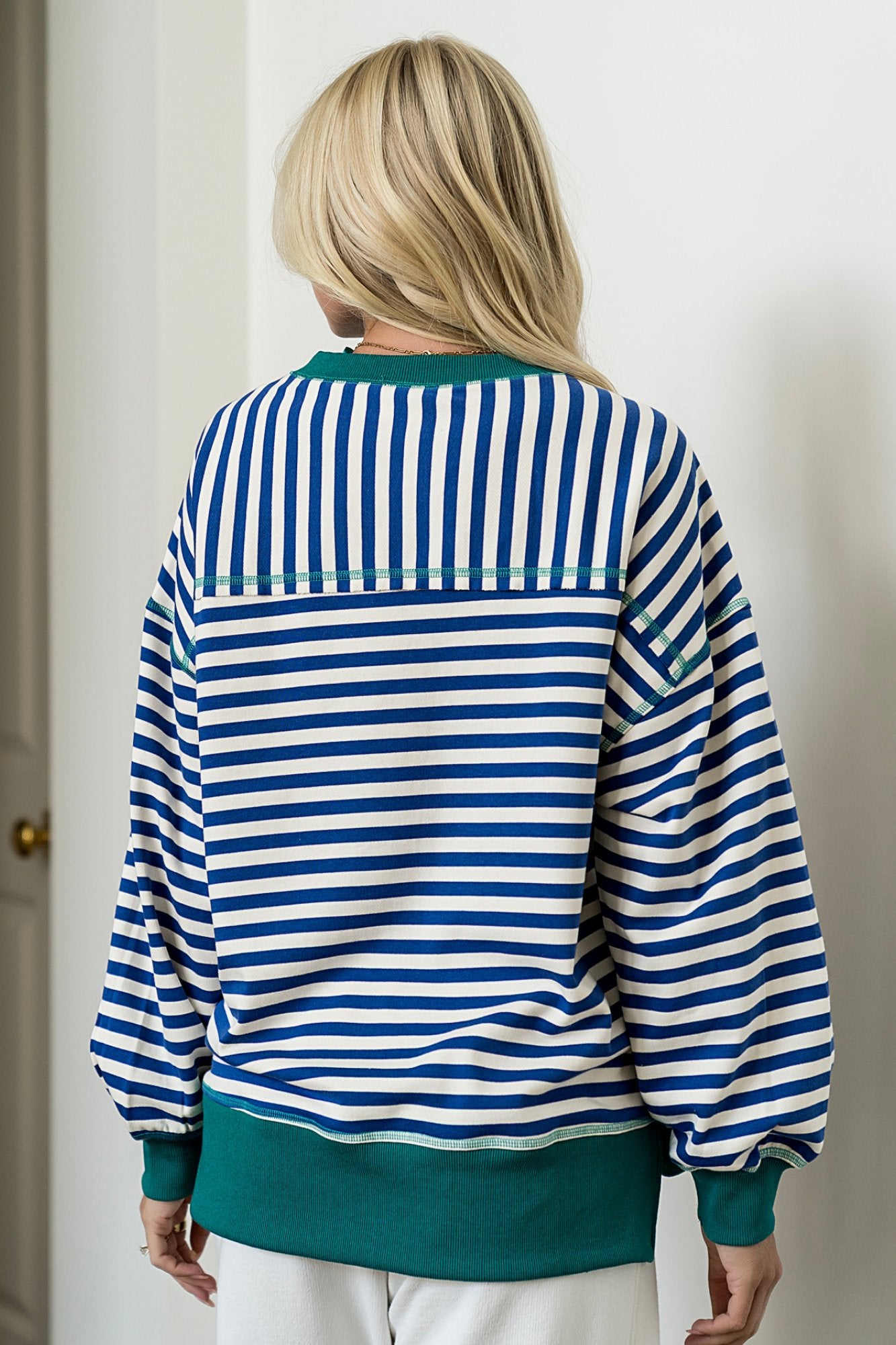 Cozy Pullover in Navy Clothing Holley Girl 