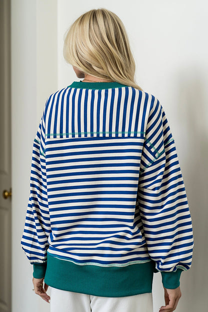 Cozy Pullover in Navy Clothing Holley Girl 
