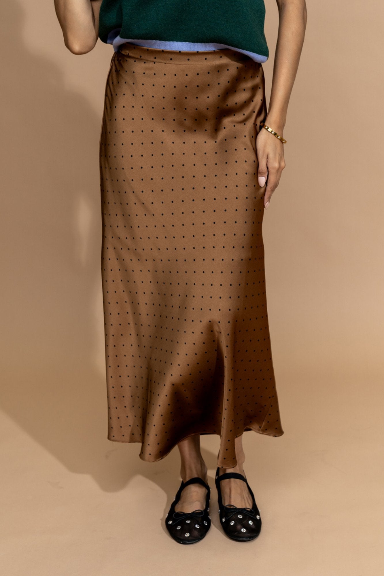Hepburn Skirt in Chocolate Clothing Holley Girl 