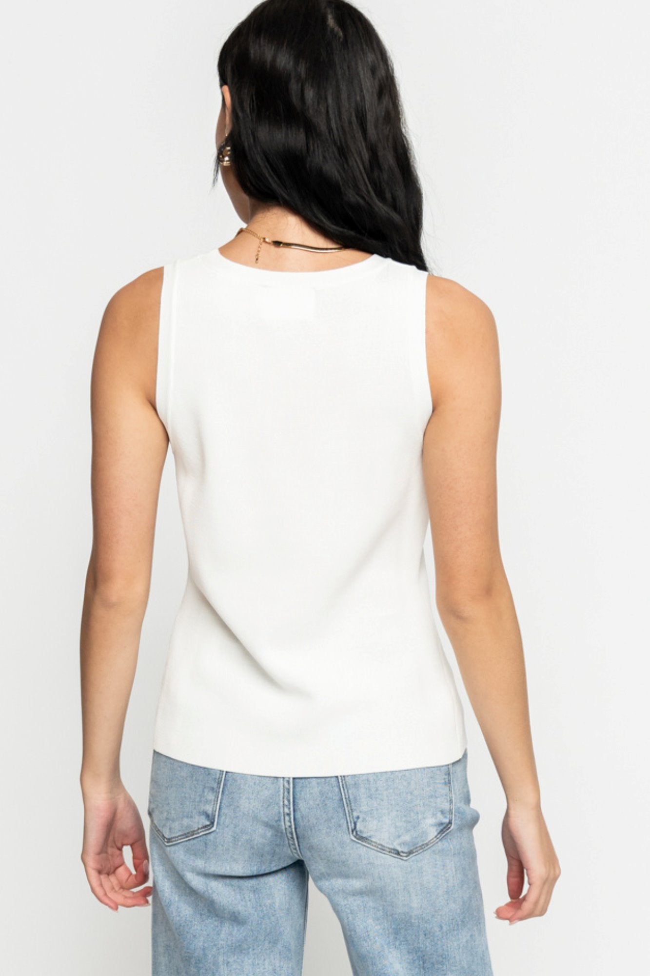 Macie Tank in Ivory Holley Girl 