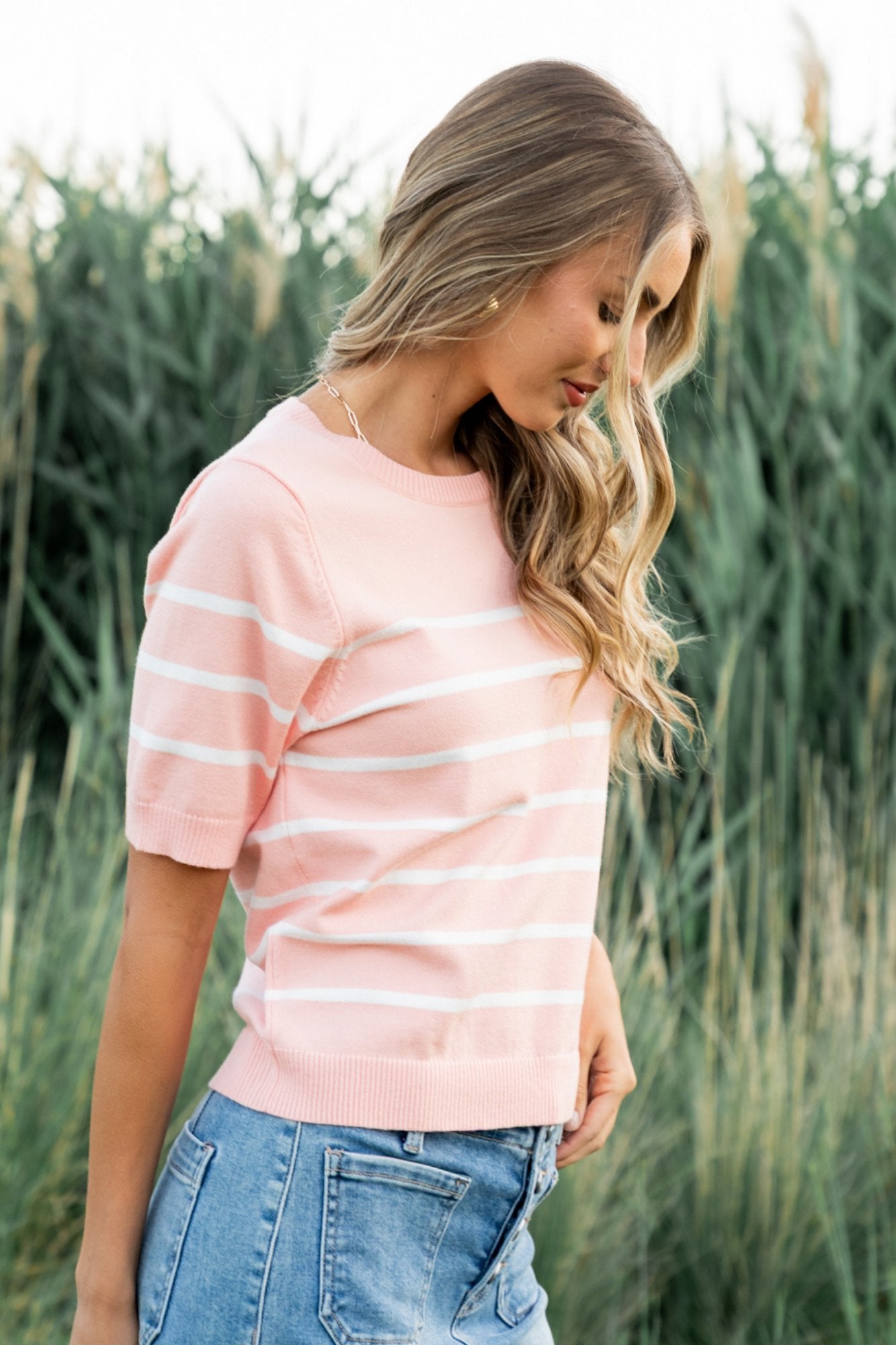 Finch Top in Peach Clothing Holley Girl 