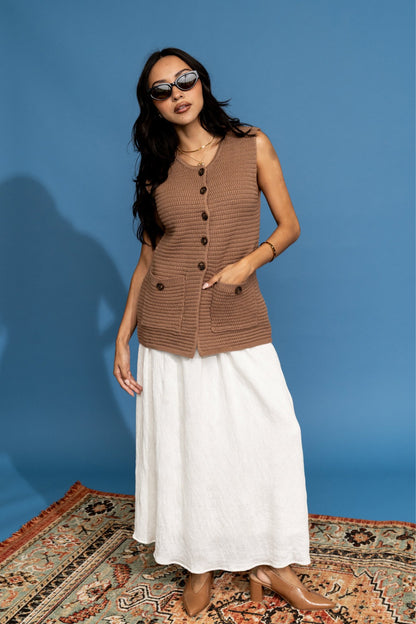 Monaco Top in Mocha Clothing Holley Girl 