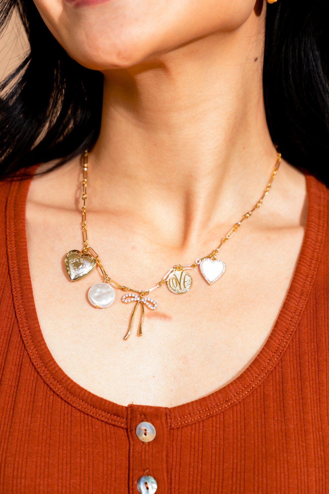 Whimsy Charm Necklace Clothing Holley Girl 