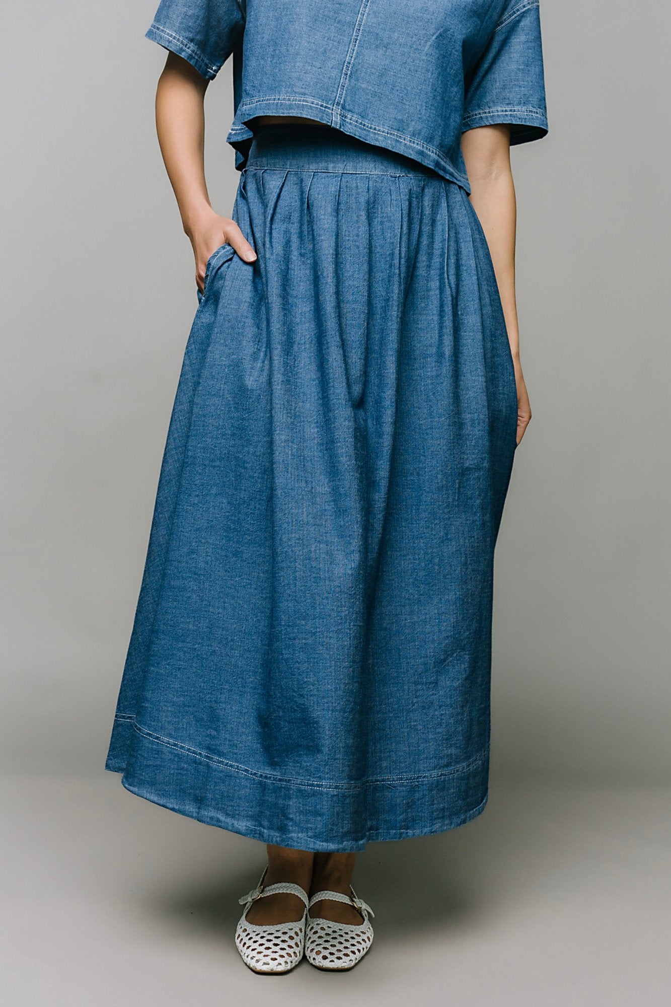 Easy Air Denim Skirt Clothing Holley Girl 
