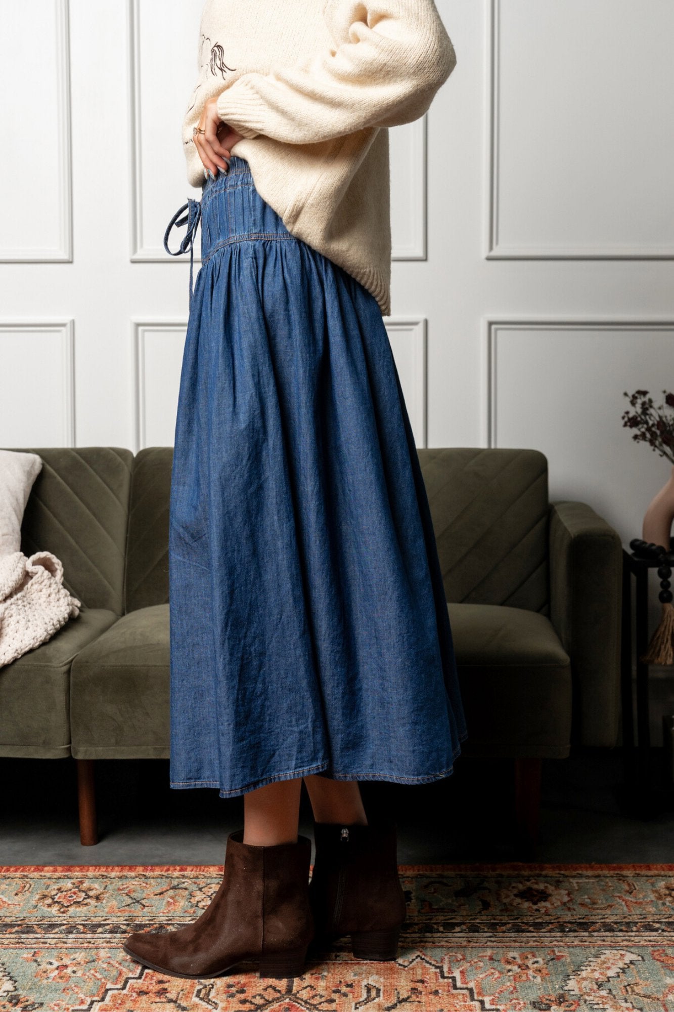 Dolly Denim Skirt Clothing Holley Girl 