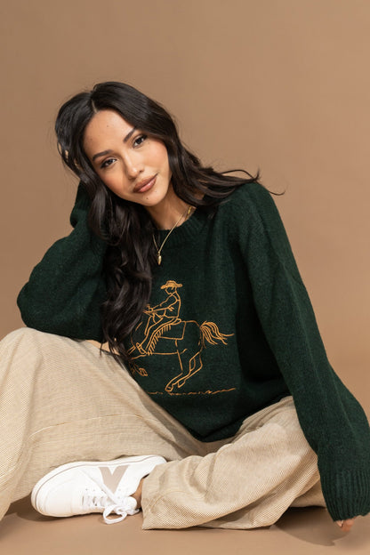 Back in the Saddle Sweater Clothing Holley Girl 