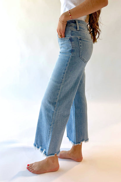 Stella Wide Leg Crop Jeans Clothing Holley Girl 