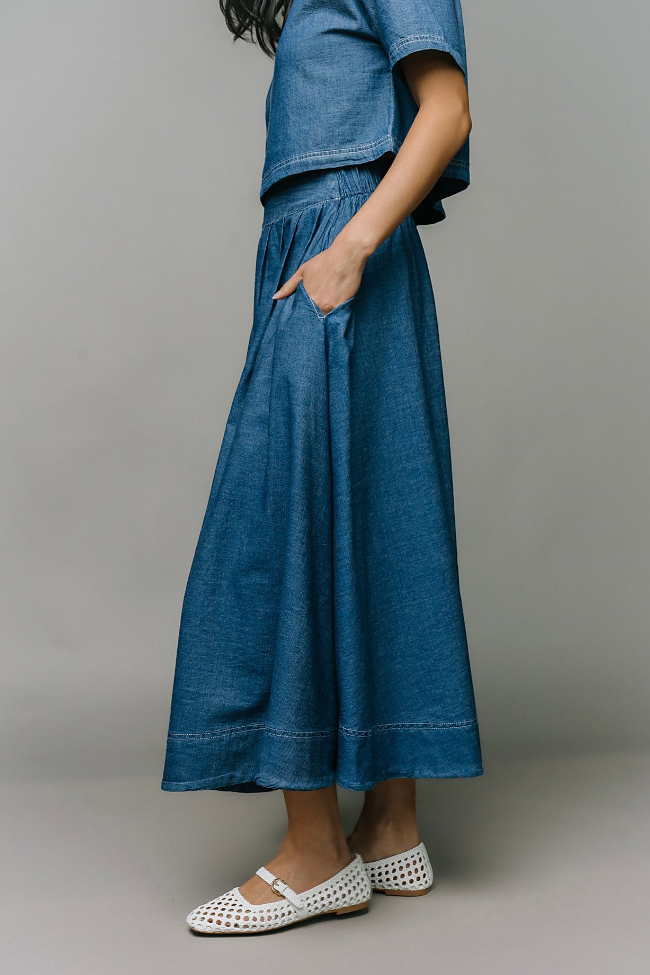 Easy Air Denim Skirt Clothing Holley Girl 