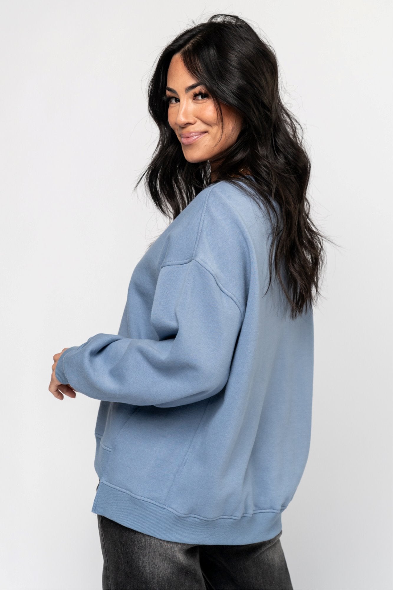 Merrick Pullover in Blue (Small-XL) Holley Girl 