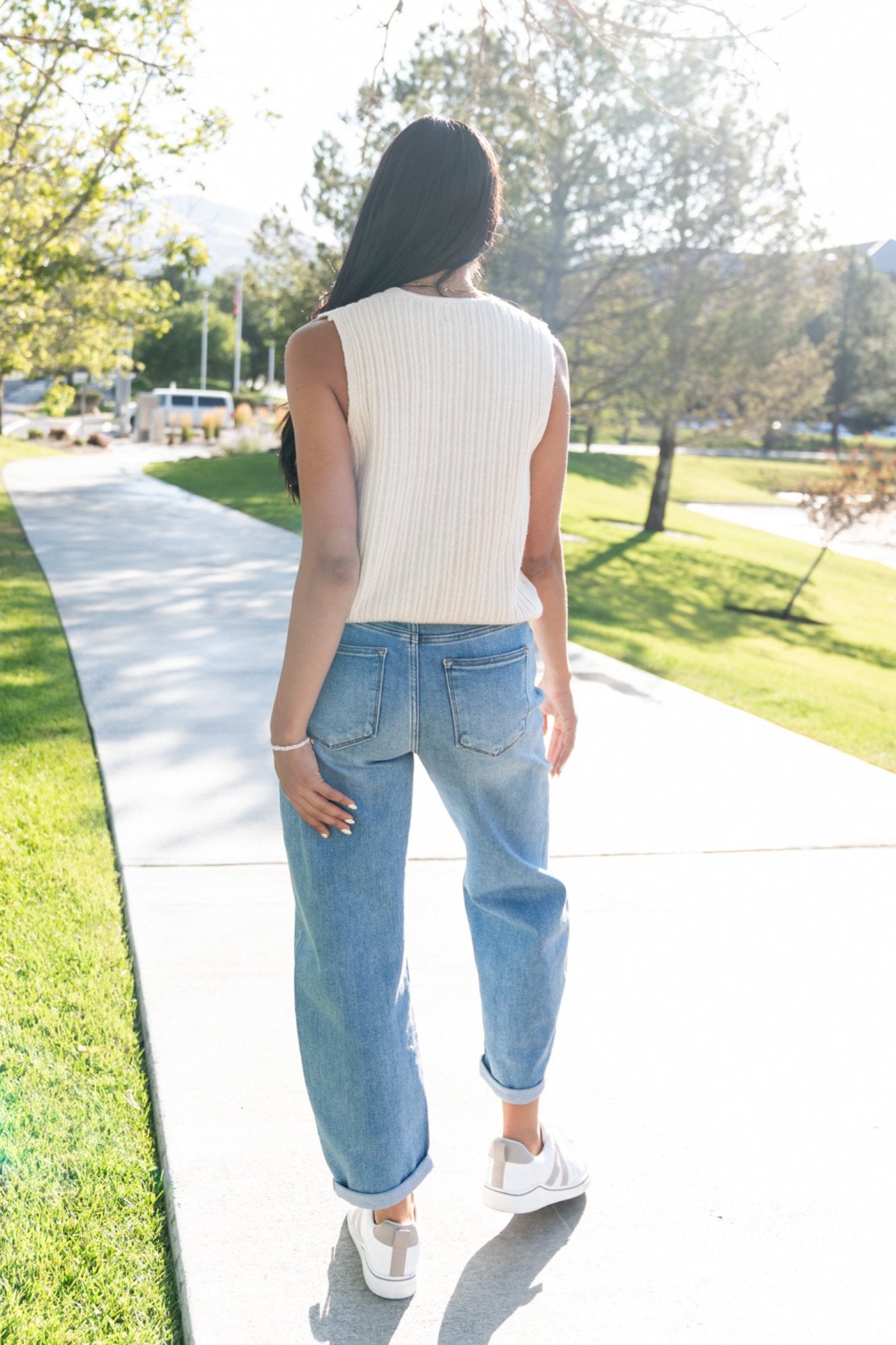 Remington Vest in Cream Clothing Holley Girl 