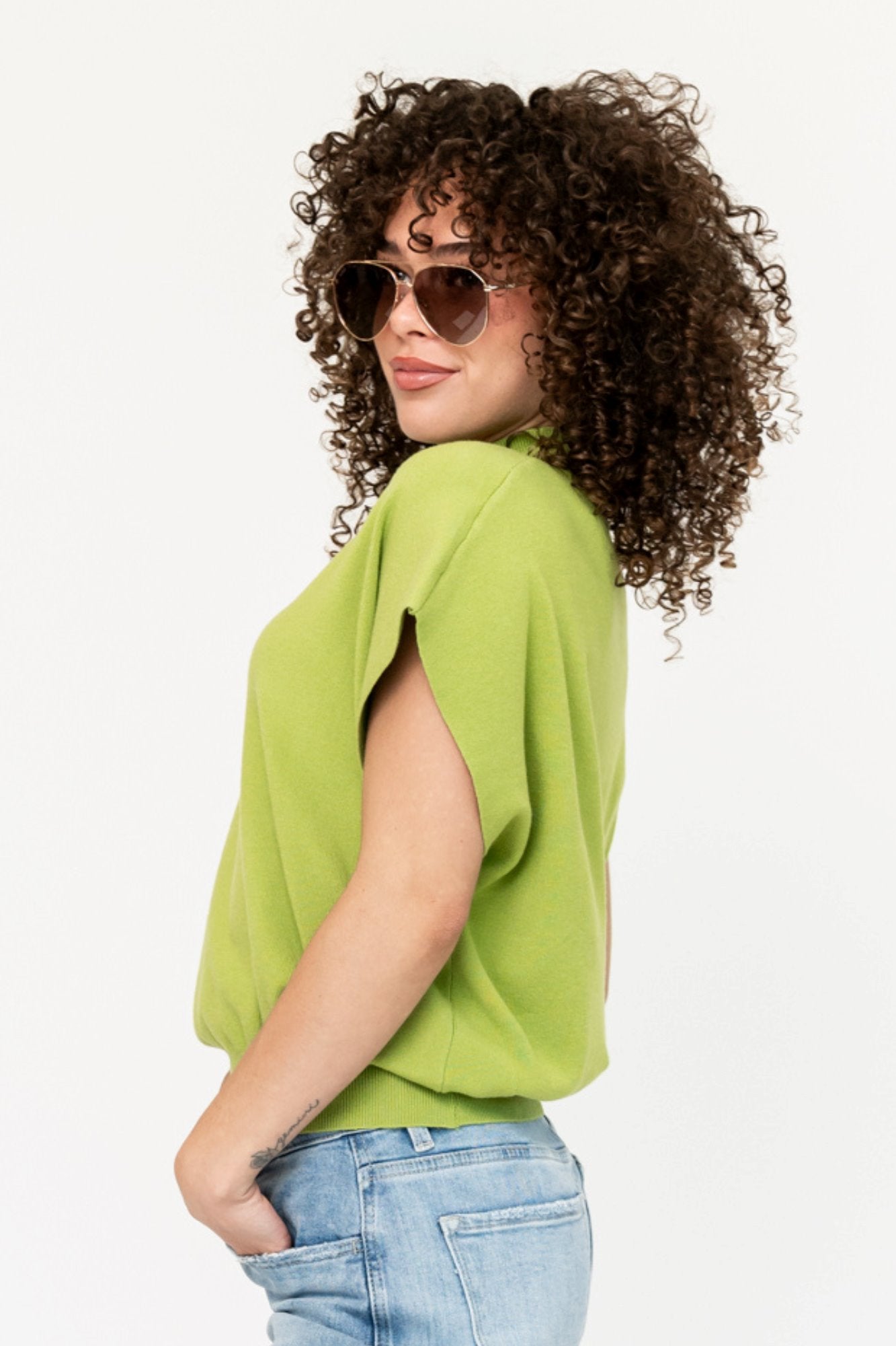 Austin Top in Lime Clothing Holley Girl 