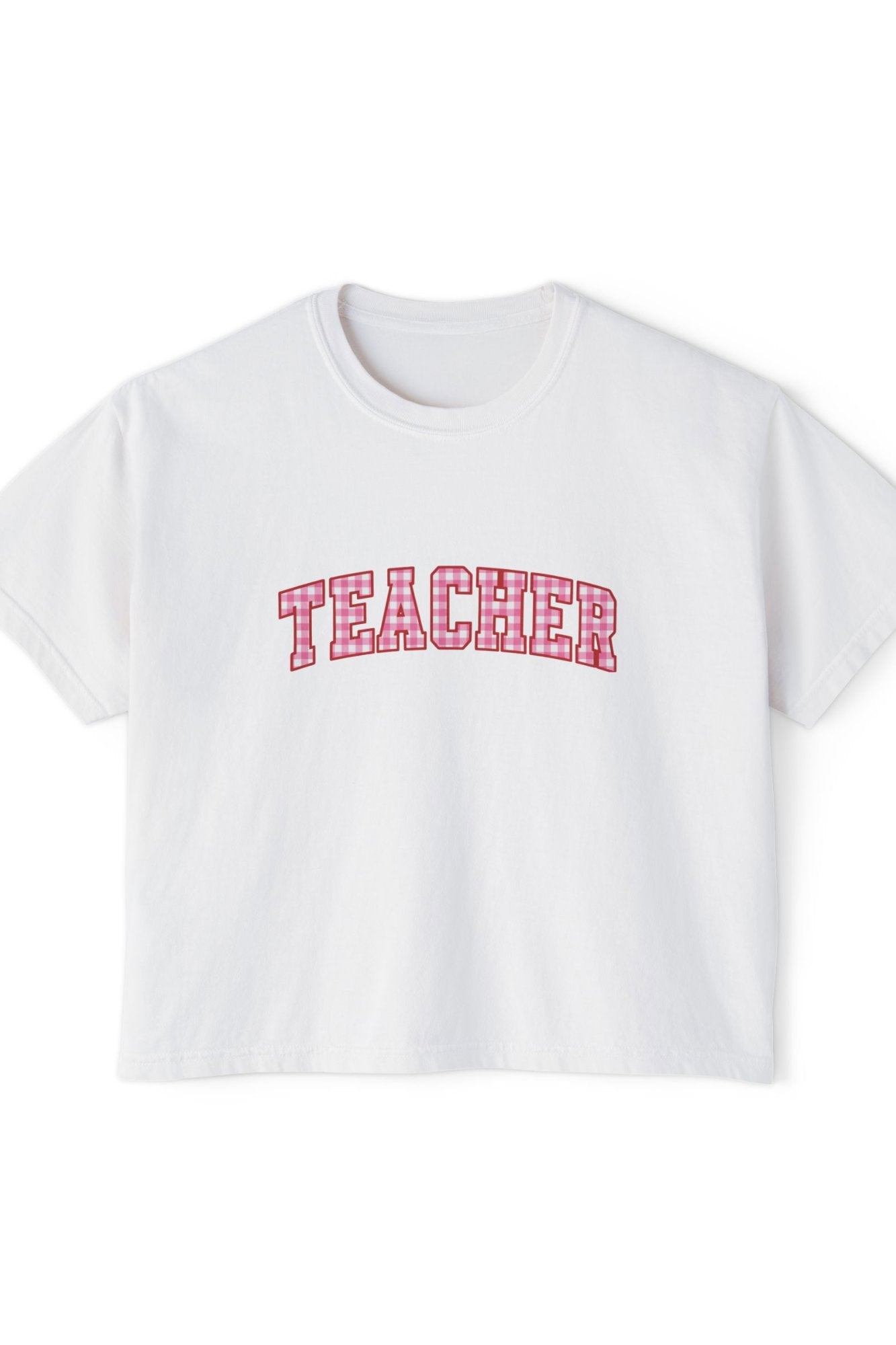 Gingham Teacher - Boxy Tee T-Shirt Holley Girl 