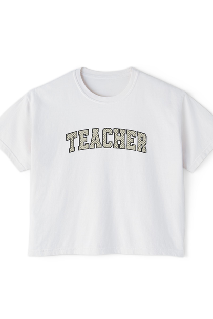 Polka Dot Teacher - Boxy Tee