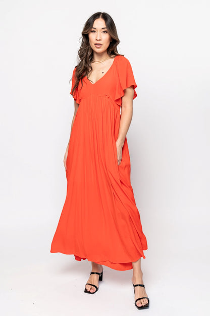 Brielle Dress in Red Holley Girl 